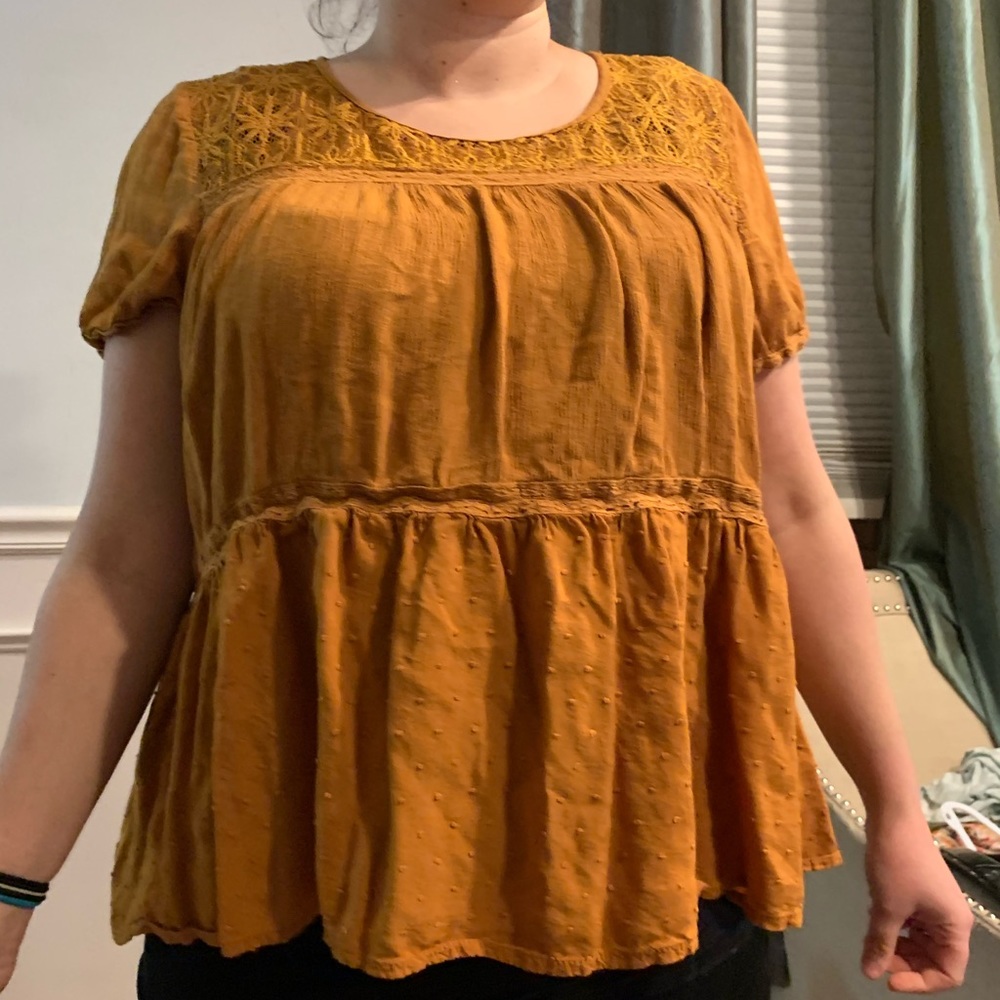Rust colored Blouse XL loose